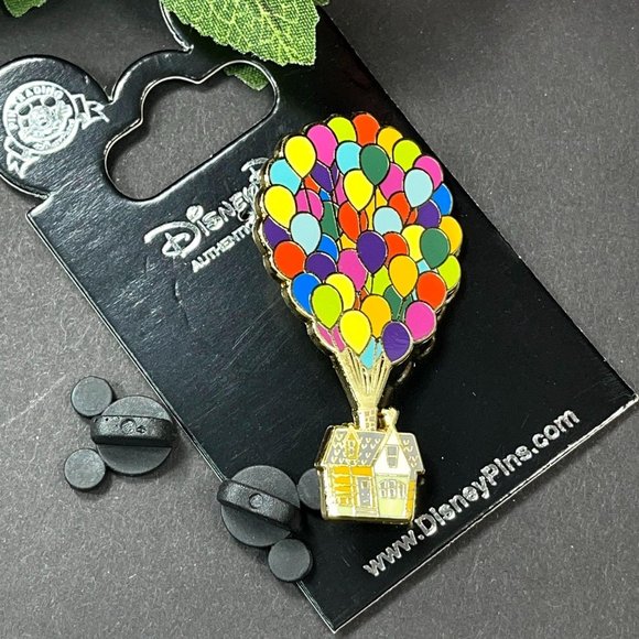 Disney Jewelry - Disney Parks Pixar Up Carl Frederiksen House with Balloons Floating Pin